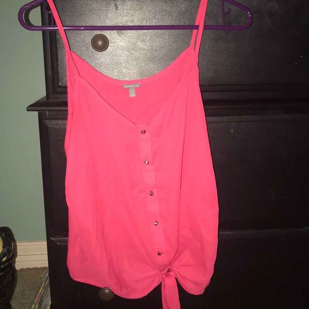 Hot pink tank top